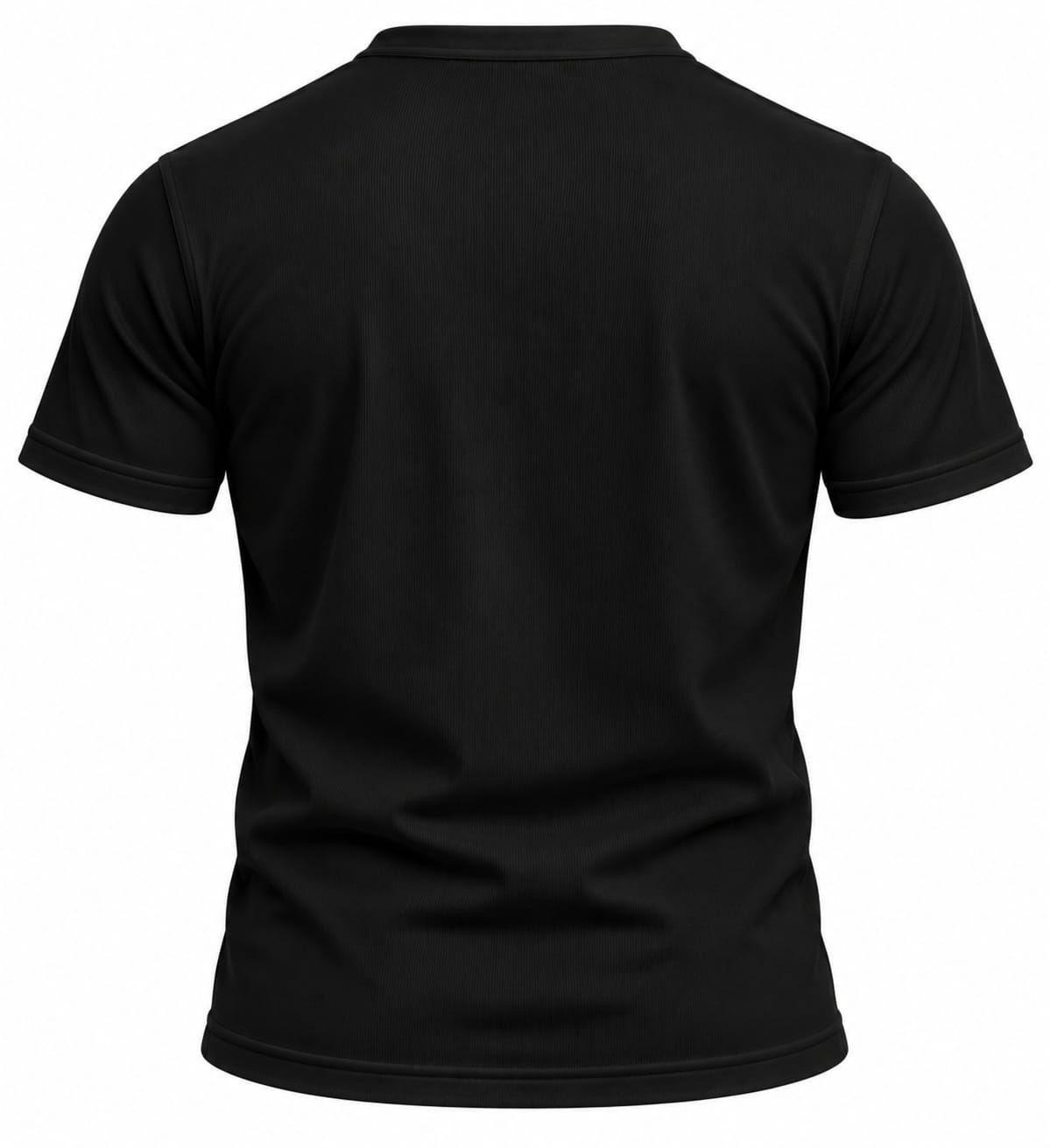 Half Black Henley — back